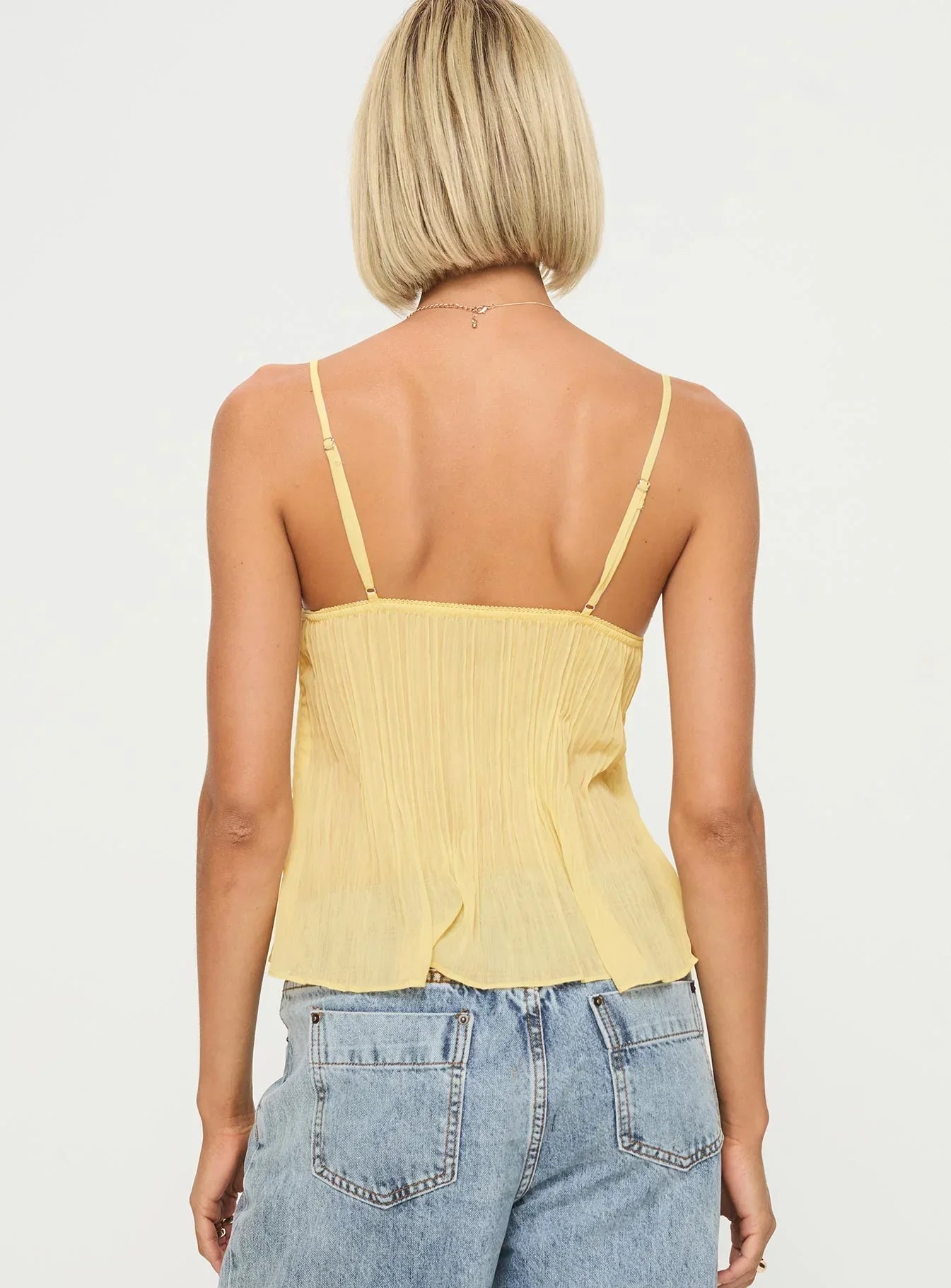 Mira Pleat Top