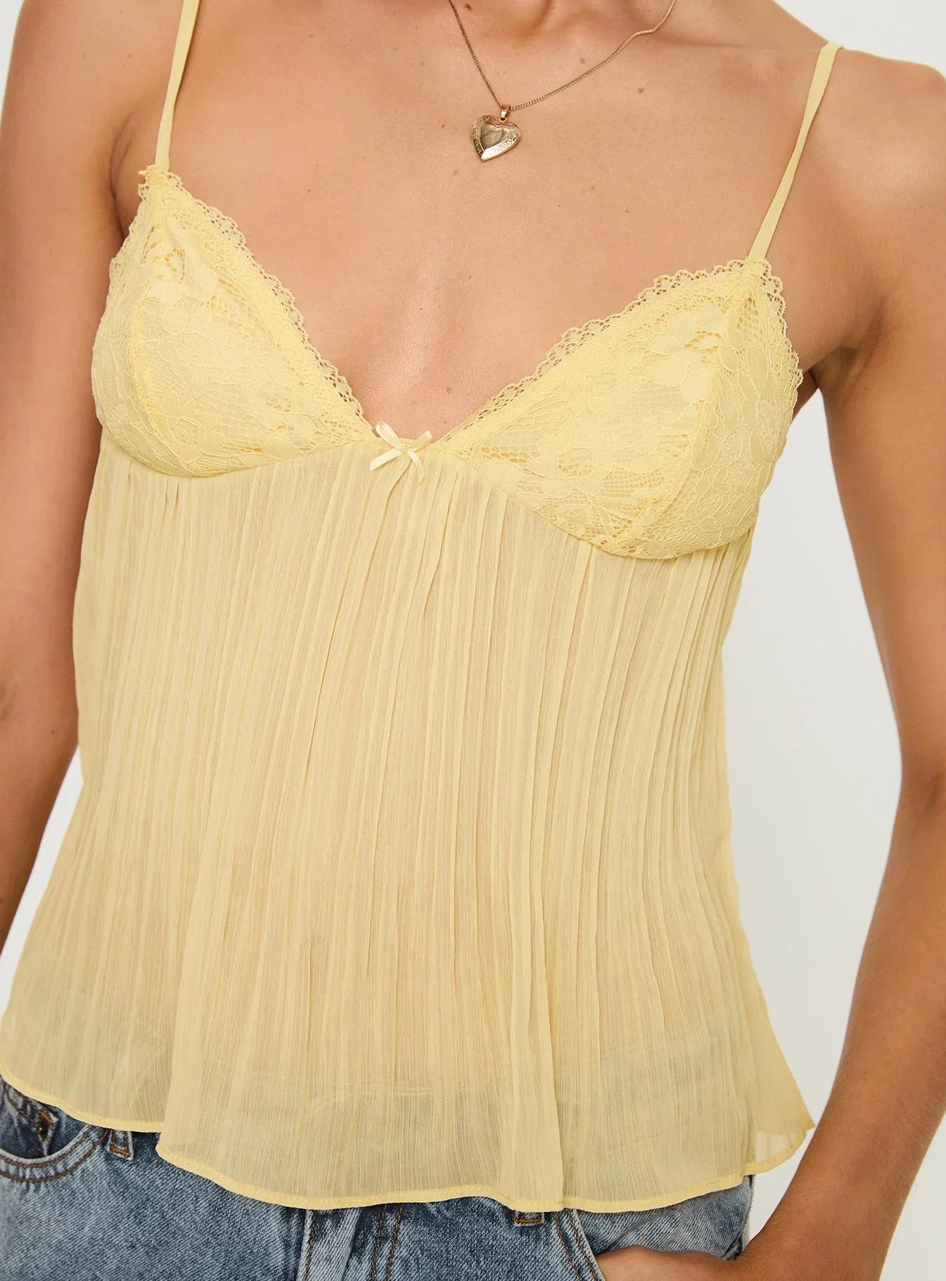 Mira Pleat Top